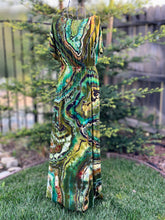 Load image into Gallery viewer, Custom Reverse Geode Surplice Maxi Dress, Reverse Geode Hooded Cardigan and Reverse Geode Bell Sleeve Kimono for Cassie