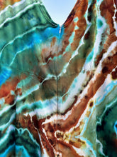 Load image into Gallery viewer, Women’s Large Geode Cropped Jumpsuit with Pockets in ‘Moorea Dreams’