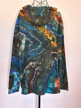 Load image into Gallery viewer, Custom Reverse Geode Lightweight Zip Up Hoodie in ‘Labradorite’ for Nix