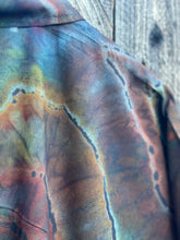 Load image into Gallery viewer, Custom Reverse Geode 100% Rayon Button Down Shirt in ‘Starling’ for Uncle Paul