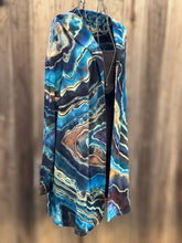 Load image into Gallery viewer, Custom Reverse Geode Surplice Maxi Dress, Reverse Geode Hooded Cardigan and Reverse Geode Bell Sleeve Kimono for Cassie