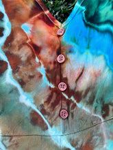 Load image into Gallery viewer, Women’s Large Geode Cropped Jumpsuit with Pockets in ‘Moorea Dreams’