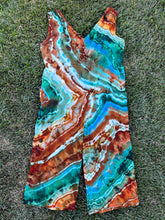 Load image into Gallery viewer, Women’s Large Geode Cropped Jumpsuit with Pockets in ‘Moorea Dreams’