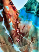 Load image into Gallery viewer, Women’s Large Geode Cropped Jumpsuit with Pockets in ‘Moorea Dreams’