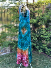 Load image into Gallery viewer, Women’s XXL Geode Elastic Waist Maxi Dress with Pockets in ‘Jewel Medley’