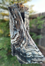 Load image into Gallery viewer, Custom Geode Sleeveless Cardigan in ‘Black and Tan’ for Susan