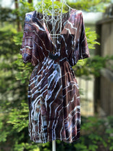Load image into Gallery viewer, Custom Geode Kimono Style Dress for Tonya in Black and Grays
