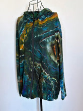 Load image into Gallery viewer, Custom Reverse Geode Lightweight Zip Up Hoodie in ‘Labradorite’ for Nix