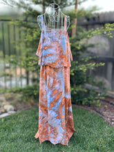 Load image into Gallery viewer, Custom 100% Rayon Flounce Maxi Dress for Kelsi