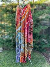 Load image into Gallery viewer, Custom Geode Tie Front Caftan in ‘Rustic Rainbow’ for Amanda