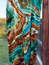 Load image into Gallery viewer, Women’s Large Geode Cropped Jumpsuit with Pockets in ‘Moorea Dreams’