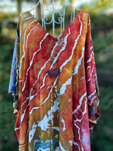 Load image into Gallery viewer, Custom Geode Tie Front Caftan in ‘Rustic Rainbow’ for Amanda