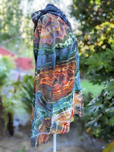 Load image into Gallery viewer, Custom Earthy Geode Lightweight Zip Up Hoodie for Kellie