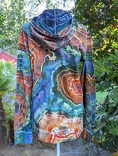 Load image into Gallery viewer, Custom Earthy Geode Lightweight Zip Up Hoodie for Kellie