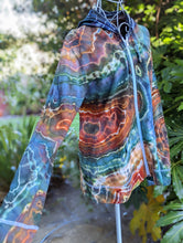 Load image into Gallery viewer, Custom Earthy Geode Lightweight Zip Up Hoodie for Kellie
