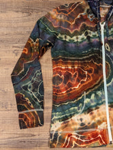 Load image into Gallery viewer, Custom Earthy Geode Lightweight Zip Up Hoodie for Kellie