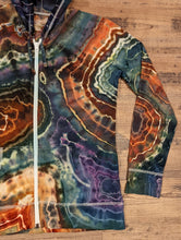 Load image into Gallery viewer, Custom Earthy Geode Lightweight Zip Up Hoodie for Kellie