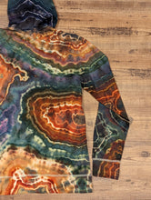 Load image into Gallery viewer, Custom Earthy Geode Lightweight Zip Up Hoodie for Kellie