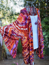 Load image into Gallery viewer, Custom Geode Bell Sleeve Kimono for Amanda Clark