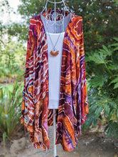 Load image into Gallery viewer, Custom Geode Bell Sleeve Kimono for Daniella