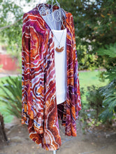 Load image into Gallery viewer, Custom Geode Bell Sleeve Kimono for Daniella