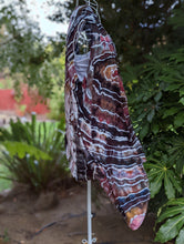 Load image into Gallery viewer, Women's Large Geode Sleeveless Asymmetric Hem Open Front Cardigan in 'Pinot Sage'