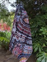 Load image into Gallery viewer, Women's Large Geode Sleeveless Asymmetric Hem Open Front Cardigan in 'Pinot Sage'