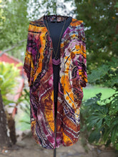 Load image into Gallery viewer, Custom Reverse Geode Kimono, Spaghetti Strap Maxi Dress, Surplice Maxi Dress for Kate
