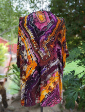 Load image into Gallery viewer, Custom Reverse Geode Kimono, Spaghetti Strap Maxi Dress, Surplice Maxi Dress for Kate