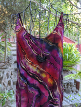 Load image into Gallery viewer, Custom Reverse Geode Kimono, Spaghetti Strap Maxi Dress, Surplice Maxi Dress for Kate