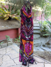 Load image into Gallery viewer, Custom Reverse Geode Kimono, Spaghetti Strap Maxi Dress, Surplice Maxi Dress for Kate