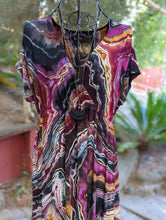 Load image into Gallery viewer, Custom Reverse Geode Kimono, Spaghetti Strap Maxi Dress, Surplice Maxi Dress for Kate