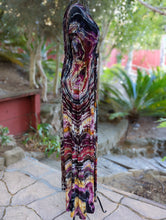 Load image into Gallery viewer, Custom Reverse Geode Kimono, Spaghetti Strap Maxi Dress, Surplice Maxi Dress for Kate