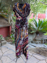 Load image into Gallery viewer, Custom Reverse Geode Kimono, Spaghetti Strap Maxi Dress, Surplice Maxi Dress for Kate