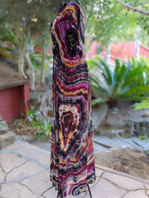 Load image into Gallery viewer, Custom Reverse Geode Kimono, Spaghetti Strap Maxi Dress, Surplice Maxi Dress for Kate