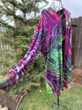 Load image into Gallery viewer, Custom Reverse Geode Hooded Cardigan for Garrett