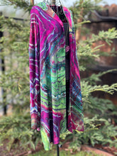 Load image into Gallery viewer, Custom Reverse Geode Hooded Cardigan for Garrett