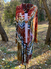 Load image into Gallery viewer, Custom Geode Hooded Duster Cardigan and Matching Palazzo Pants for Connie