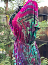 Load image into Gallery viewer, Custom Reverse Geode Surplice Maxi Dress in ‘Emerald Berry’ for Star