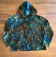 Load image into Gallery viewer, Custom Labradorite Inspired Reverse Geode Lightweight Zip Up Hoodie for Spider