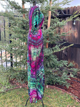 Load image into Gallery viewer, Custom Reverse Geode Surplice Maxi Dress in ‘Emerald Berry’ for Star