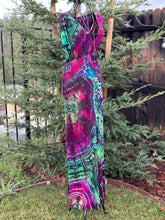 Load image into Gallery viewer, Custom Reverse Geode Surplice Maxi Dress in ‘Emerald Berry’ for Star
