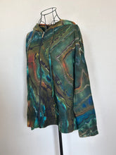 Load image into Gallery viewer, Custom Labradorite Inspired Reverse Geode Lightweight Zip Up Hoodie for Spider