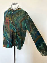 Load image into Gallery viewer, Custom Labradorite Inspired Reverse Geode Lightweight Zip Up Hoodie for Spider