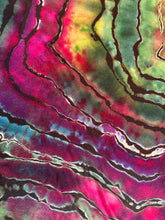 Load image into Gallery viewer, Custom Reverse Geode Short Surplice Dress in ‘Emerald Berry’ for Lisa