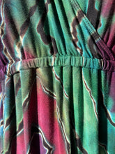 Load image into Gallery viewer, Custom Reverse Geode Surplice Maxi Dress in ‘Emerald Berry’ for Radha