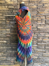 Load image into Gallery viewer, Women’s Large (can fit an XL, too) Upcycled U-Neck 100% cotton Midi Dress in ‘Bold As Love
