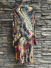 Load image into Gallery viewer, Women’s Small Reverse Geode Mock Neck Long Sleeved Sweater Dress with Pockets in ‘Pinot Sage’
