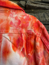 Load image into Gallery viewer, Youth 6/6X Distressed Denim Jacket in ‘Coral Pink’
