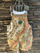 Load image into Gallery viewer, Women’s Large Cotton/Linen Overall Shorts in ‘Wild Thing’
